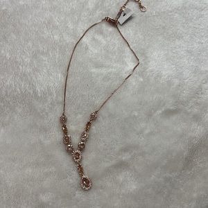 rose gold macy’s necklace